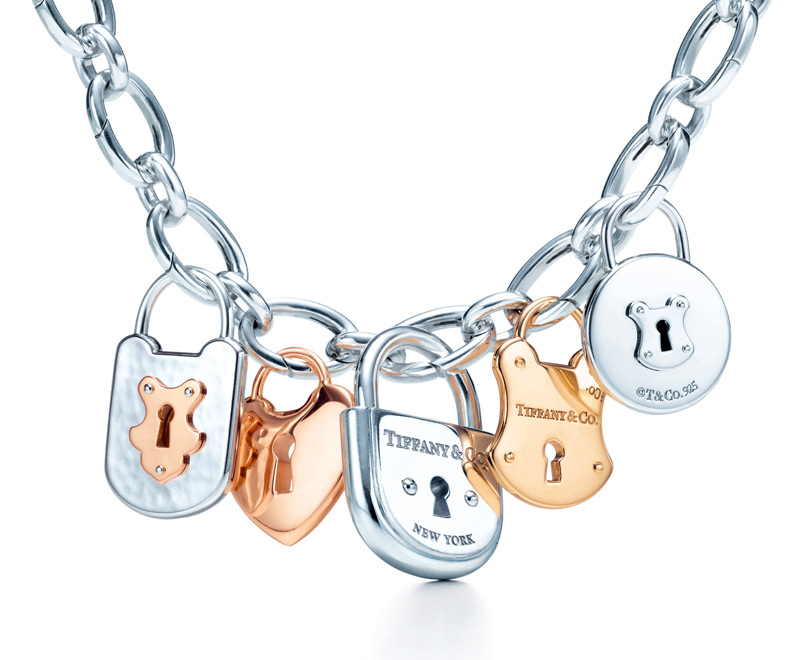 Gold and silver jewelry from Tiffany, clasps