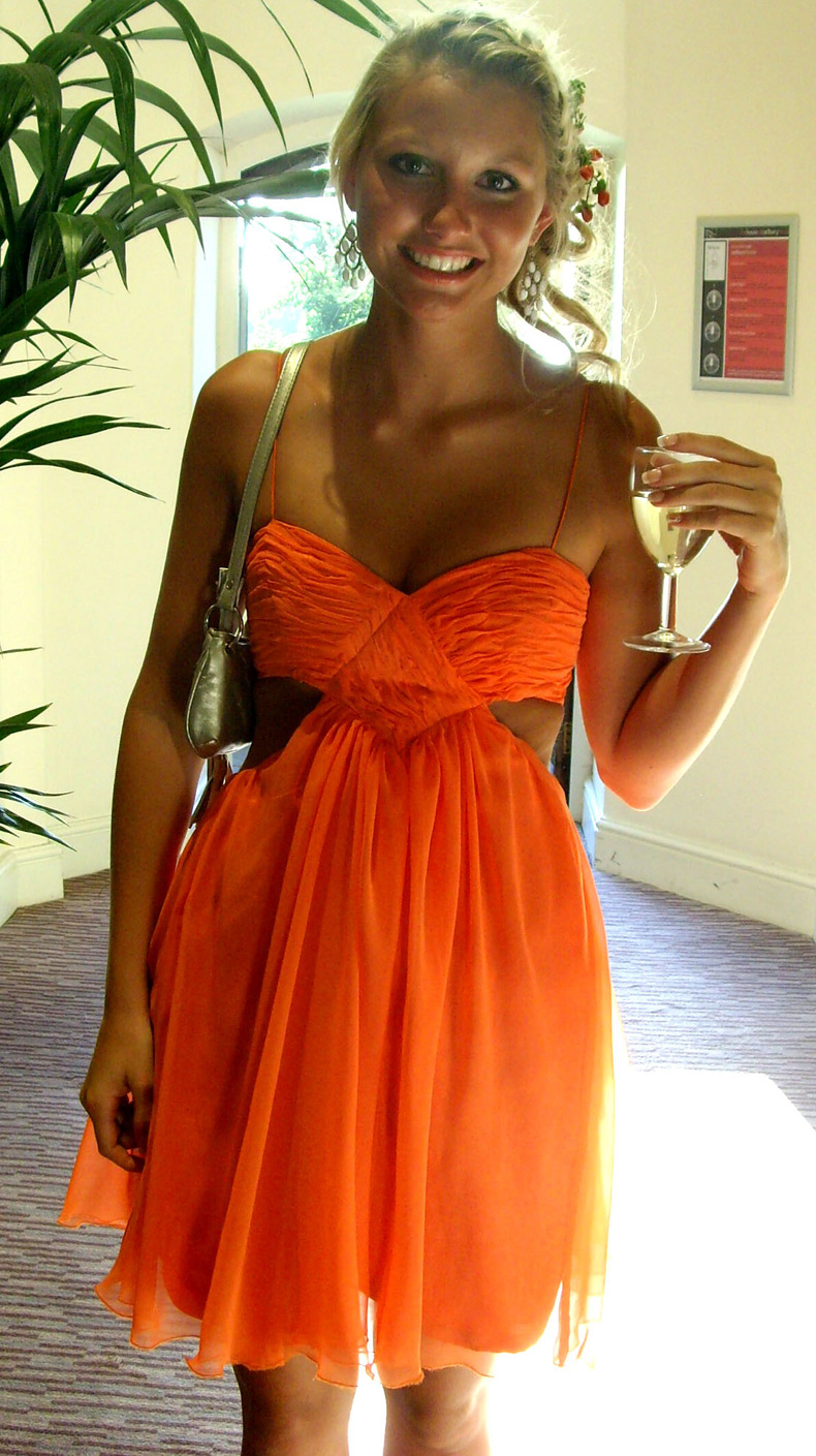 Orange dress