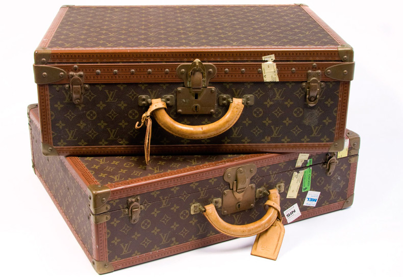 Louis Vuitton travel suitcases