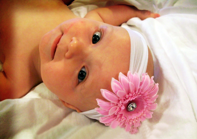 DIY fabric flowers photo