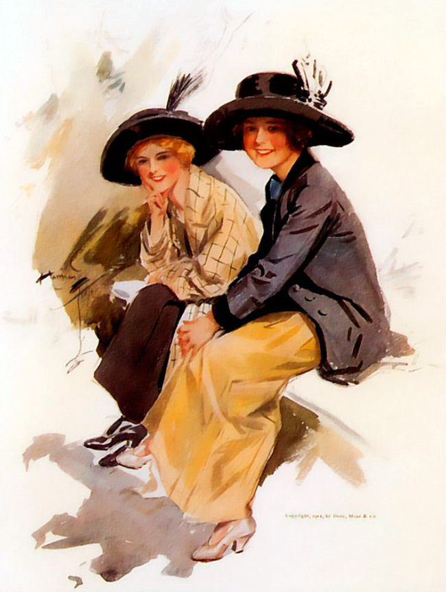 Vintage fashion illustrations, Cosmopolitan photos