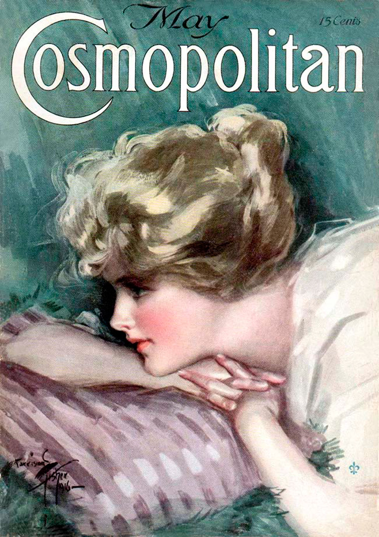 Vintage fashion illustrations, Cosmopolitan photos