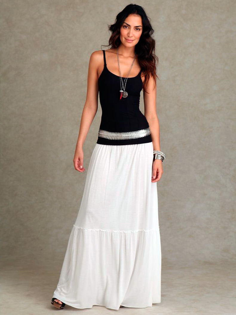 Long skirt, maxi skirt photo