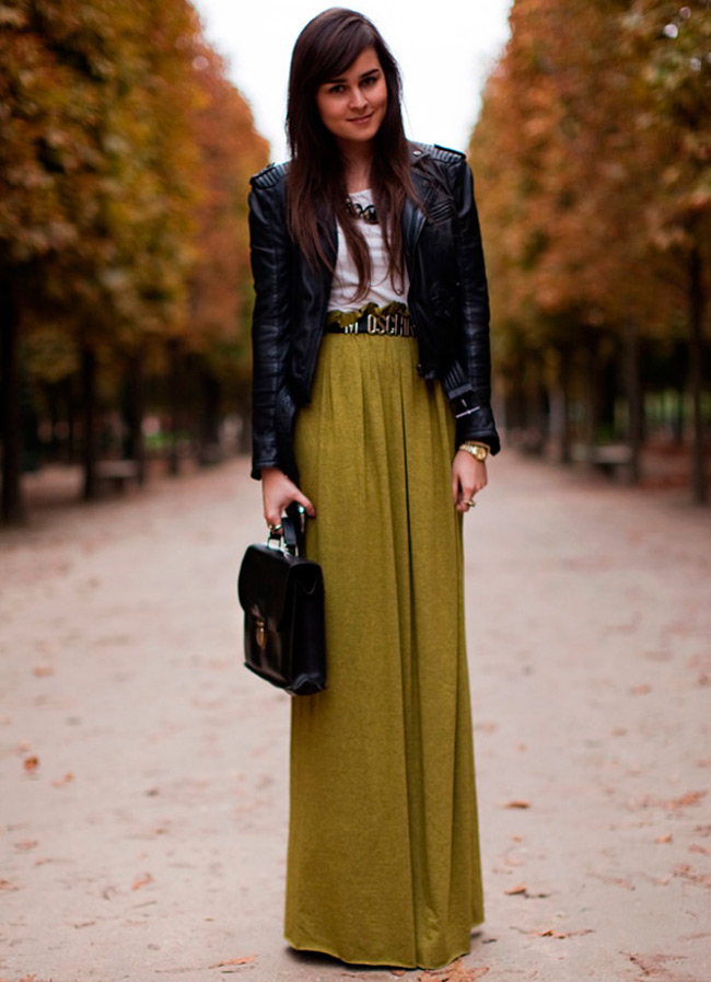 Long skirt, maxi skirt photo