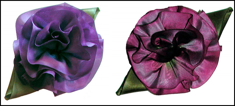 Flowers from fabric photo