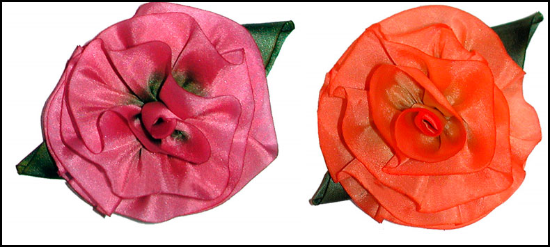 Flowers from fabric photo