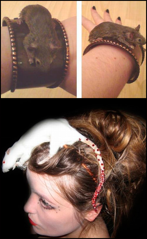 DIY gothic jewelry, bracelet and hair ornament