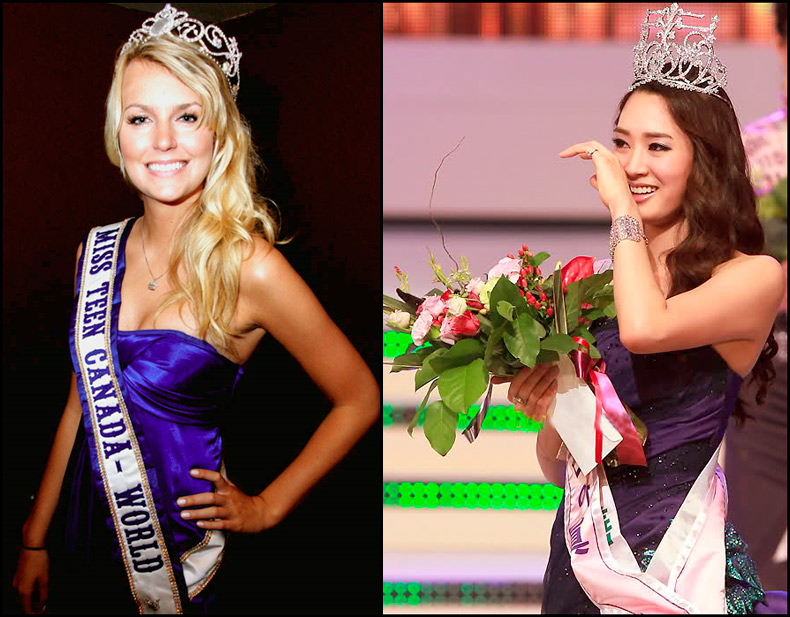 Participants and winners of beauty contests, photos