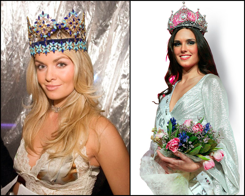 Beauty queens in crowns, best photos