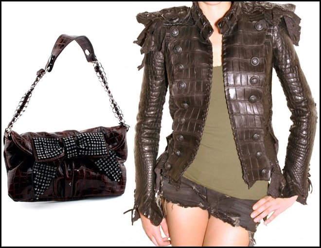 crocodile leather jacket photo