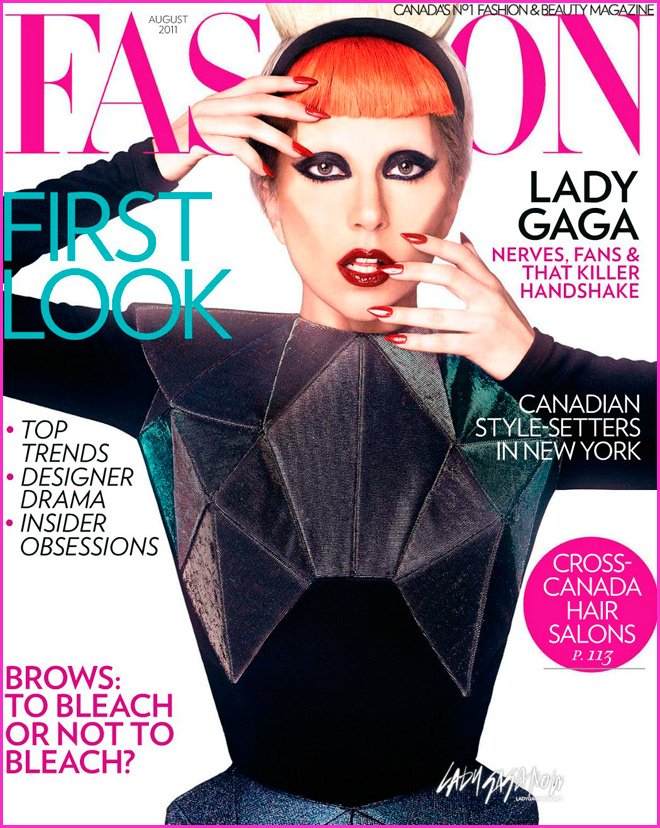 Lady Gaga magazine cover photo