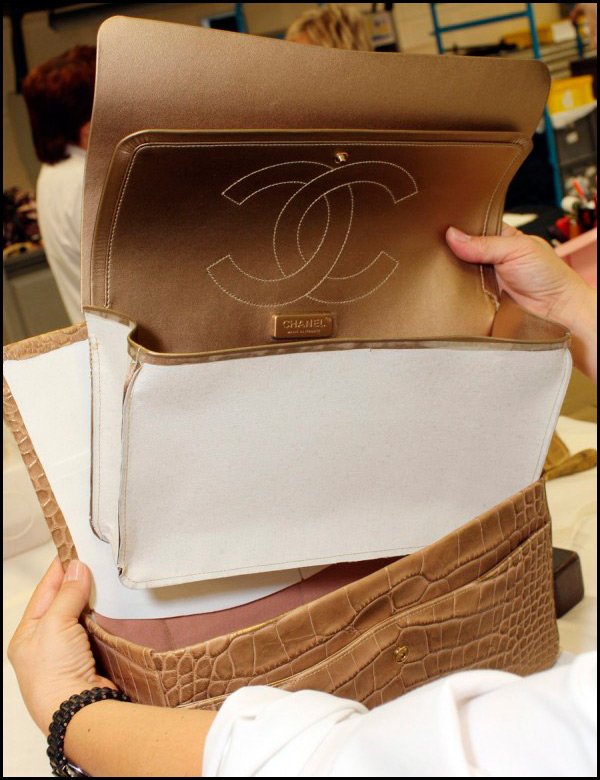 Chanel handbag making