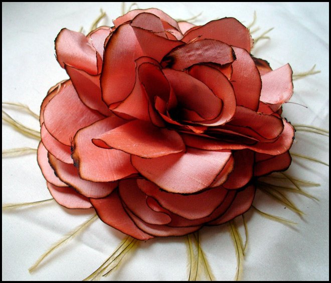 Decorative fabric flowers