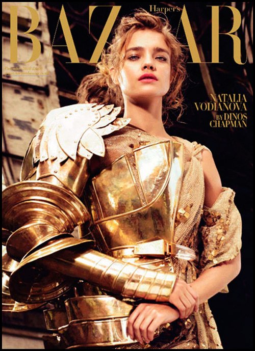 Natalia Vodianova on the covers of the magazine