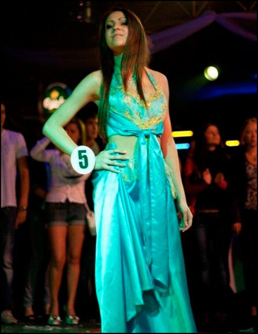 beauty contest in a nightclub in Donetsk