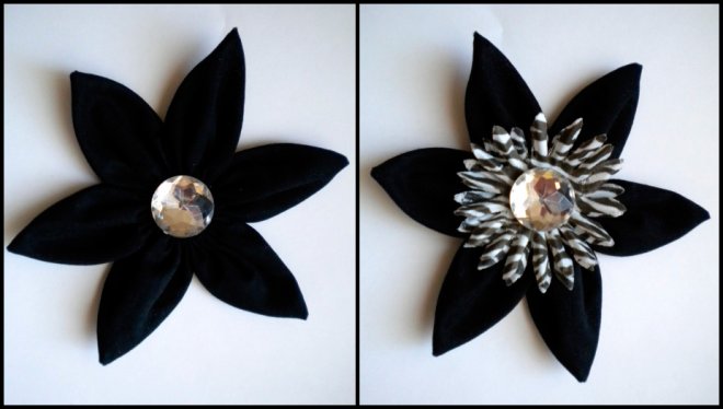 How to make flowers from fabric photo