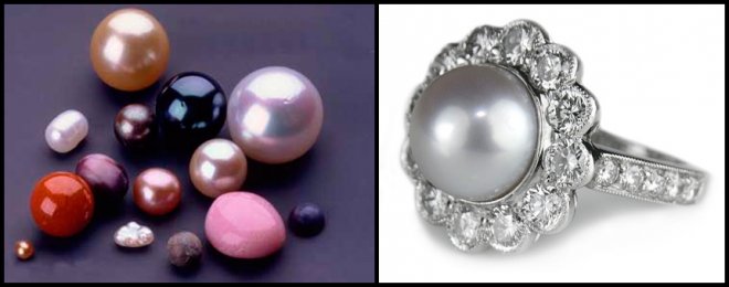 Natural pearls