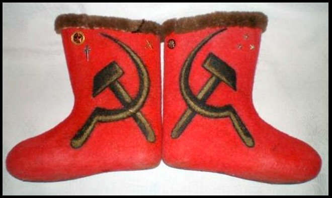 Russian felt boots