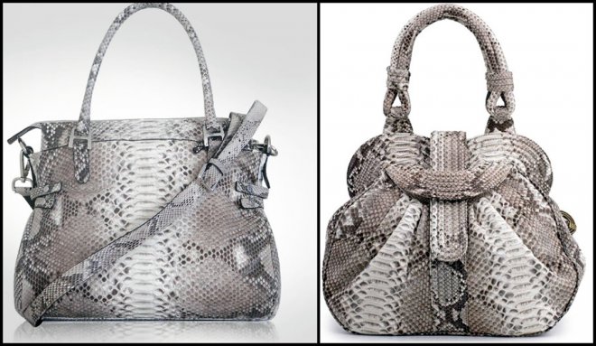 Python and stingray leather products