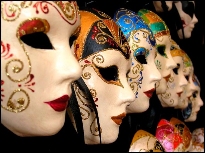 Venetian carnival masks