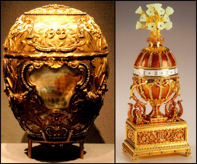 Easter eggs by Carl Faberge