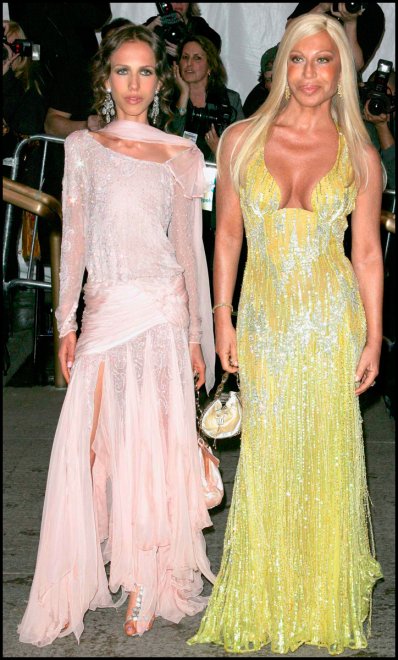 Donatella and Allegra Versace