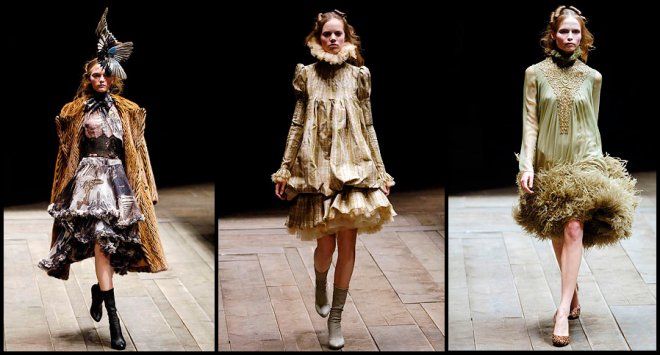 Alexander McQueen collection, dresses