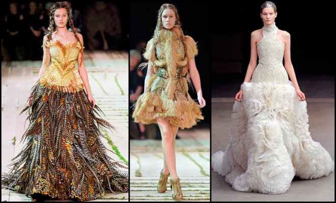 Alexander McQueen collection, dresses