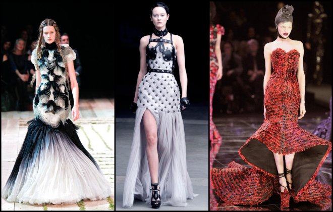 Alexander McQueen collection, dresses