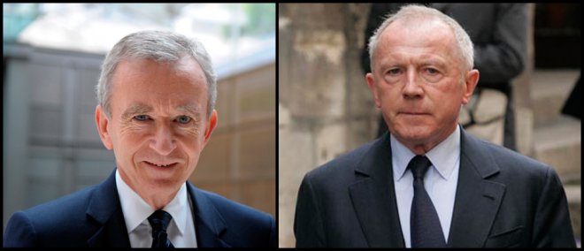 Francois Pinault and Bernard Arnault