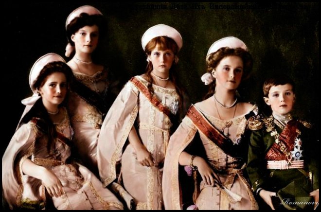 Family of Nicholas II, little princesses