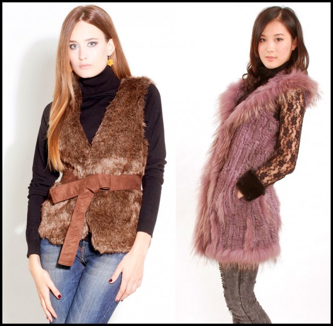 How to wear a fur vest