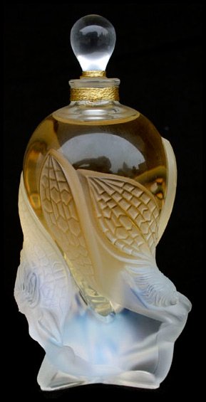 Perfume bottles from jeweler Rene Lalique