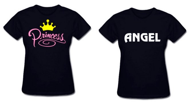 t-shirt for princess and angel