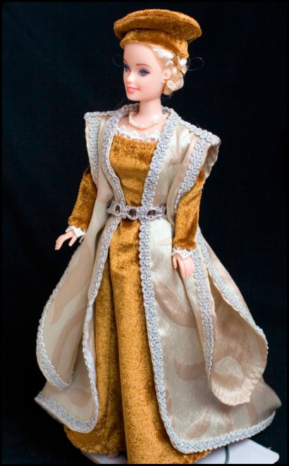 Clothes for dolls, historical costume for barbie