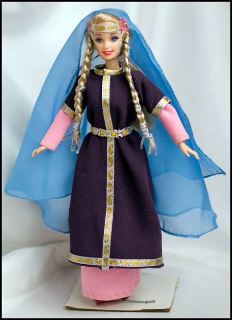 Clothes for dolls, historical costume for barbie