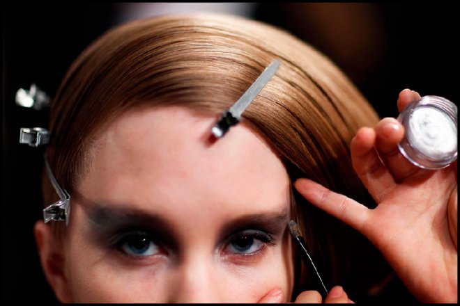 Hair Care and Model at Fashion Week