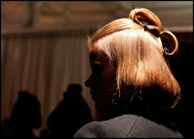 Hair Care and Model at Fashion Week