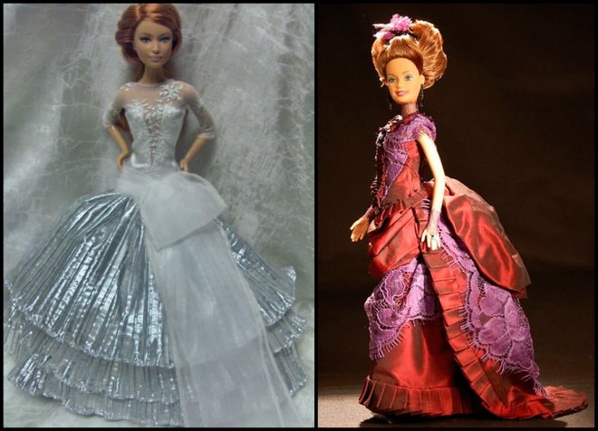 Chic dresses for a barbie doll