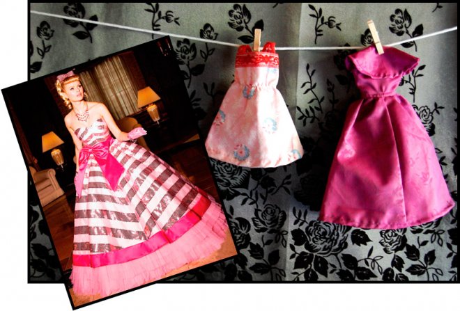 Chic dresses for a barbie doll