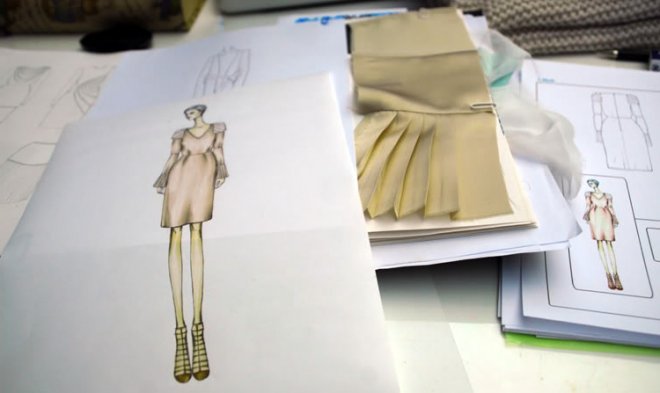 Studying to become a fashion designer