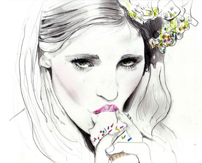 fashion illustrations by Sarah Hankinson