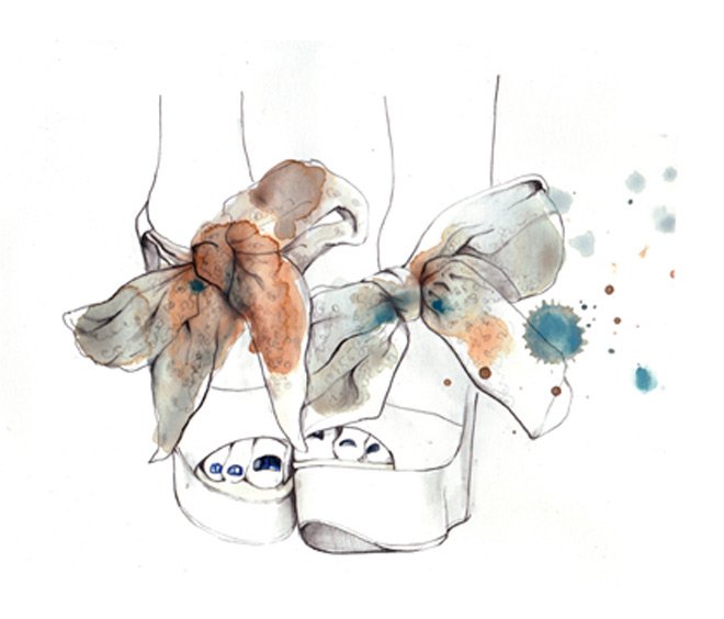 fashion illustrations by Sarah Hankinson