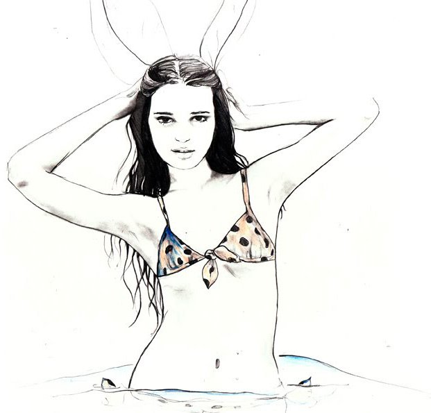 fashion illustrations by Sarah Hankinson