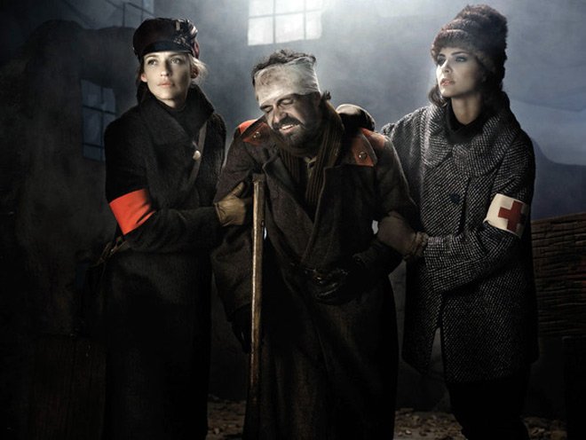 Photoshoot stylized for the 1917 revolution