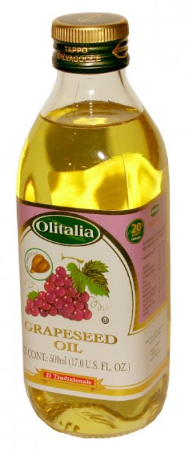 Grape seed oil for face and hair