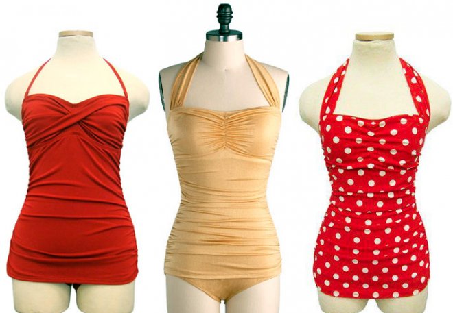 Swimsuit history in photos, vintage swimwear