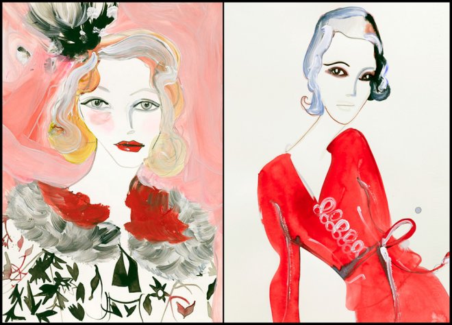 Fashion illustrations by Tani Ling