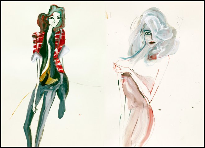 Fashion illustrations by Tani Ling