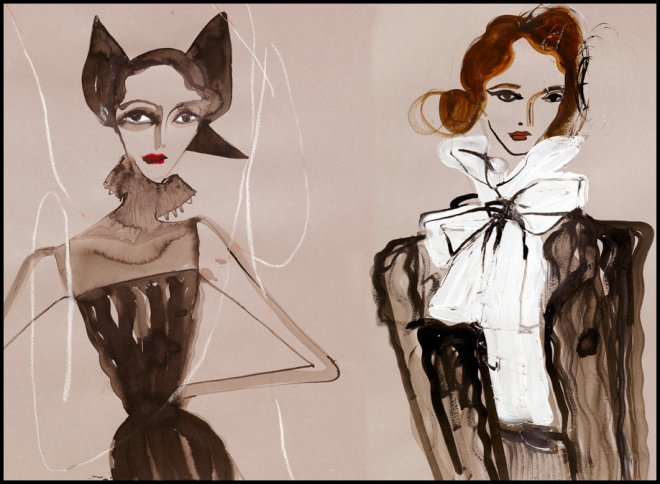 Fashion illustrations by Tani Ling